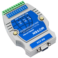 Convertidor Industrial RS232 RS485 RS422 con Aislamiento, Conector Hembra DB9, Adaptador Serial, Protección Contra Sobretensiones ESD, Par Trenzado Blindado