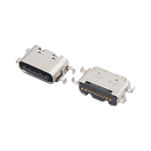 DSC-174 One-Stop Customizable 4-Pin <b>USB</b> Type C Female Connector <b>Socket</b> Multiple Models 6P <b>Power</b> Application Brass Contact - Product Image 4