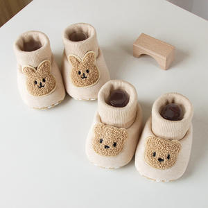 Lindo Oso <span class=keywords><strong>de</strong></span> dibujos animados bebé niña botines estancia en zapatilla invierno cálido suave zapatos recién nacido cuna calcetín zapatos - Product Image 6