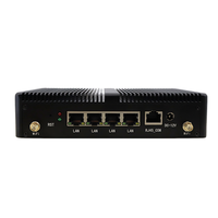 Mini PC sans ventilateur In-tel Celeron J1900 DDR3 SSD 4 LAN pour réseau industriel