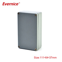 Boîtier en aluminium moulé sous pression boîtier d'instrument électronique boîte de jonction 111*64*37mm