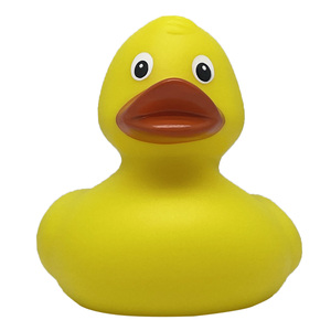 Üretici promosyon özel Logo ördek banyo oyuncak çeşitler mavi Duckie şamandıra gıcırtılı siyah lastik ördek 8*7*7cm plastik yapılmış - Product Image 3