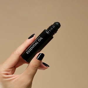 Flacone Roll-on in Vetro Ecologico da 10ml con Sfera in Acciaio Inox Nera per Olio Profumato, MOQ 100 Pezzi - Product Image 2