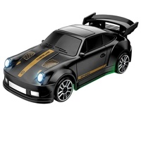 Mini Coche de Carreras RC a Escala 1/64, 4WD, Derrape, RTR, Alta Velocidad, 2.4Ghz, Control Remoto Proporcional, Luces LED, Juegos de Escritorio para Niños