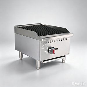 Griglia a Gas Professionale in Acciaio Inox per Bancone, Barbecue Commerciale con Pietra Lavica per Bistecche e <span class=keywords><strong>Cucina</strong></span> Occidentale - Product Image 4
