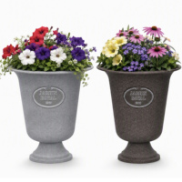 Urnes en plastique pour fête de mariage, style européen, luxe, maison et jardin, vase à fleurs, pots romains, respectueux de l'environnement