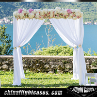 Système de toile de fond rapide à monter avec tubes et rideaux |   Support de rideau portable pour événements, mariages et expositions