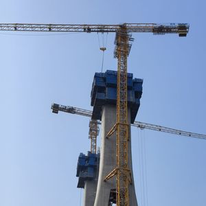 Grue à tour de chantier lourde DAHAN QTZ500-8530 de 25 tonnes avec portée du moteur de 85 m, hauteur maximale de 350 m, moment de levage de 500 t.m, neuve à vendre - Product Image 6