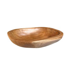 Service de table en bois d'Indonésie, table de cuisine en teck massif, vaisselle rustique, équipement de pendaison de crémaillère, bol en bois, cuisine - Product Image 2