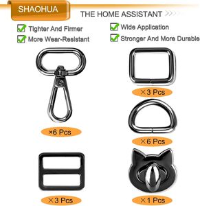 Pcs Thickened Purse Hardware For Bag Making Swivel <b>Snap</b> <b>Hooks</b> Inch And Tri Glides Slide Buckles D Rings For Purse Rectangle Buck - Product Image 5