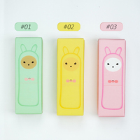 Baume à lèvres bio végétalien pour enfants, marque privée, saveur fruitée, lapin mignon, hydratant, soin des lèvres pour enfants, logo personnalisé, vente en gros