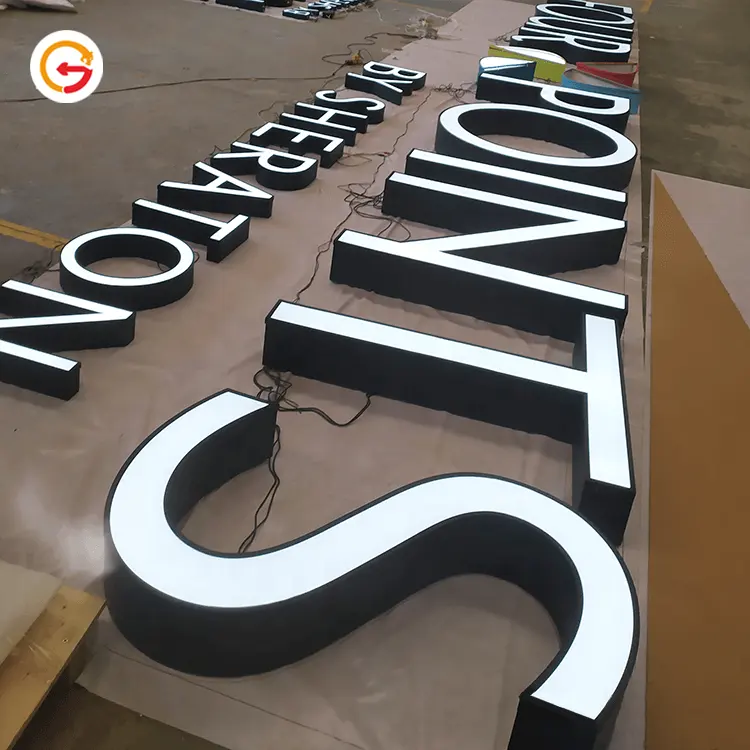 JAGUARSIGN Manufacturer Custom Facade Sign LED Channel Letter Hotel Business Signs Logo Outdoor Monument Signs Hotel Signage