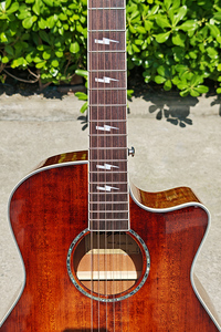 Vintage Colour Gloss Steel <b>String</b> Acoustic Guitar Custom logo 40 Inch OM Style Solid Spruce Top Laiminated Mahogany Body - Product Image 2