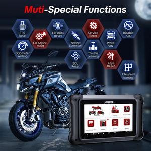 Escáner de Motocicletas OBD2 ANCEL MT700, Herramienta de Diagnóstico Completo del Sistema, Reinicio de Aceite, Purga de ABS, Codificación de ECU, Prueba <span class=keywords><strong>Activa</strong></span> para Motocicletas - Product Image 1
