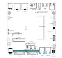 BKHD Factory 1264-12 Carte mère 2 * Lan 2 * Com N100 Processeur Alder Lake-N 2 * HD 1 * DP Display pour PC industriel min