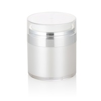 Pots Airless de Luxe 30 g 50 g 100 g, Mini Récipients pour Baume à Lèvres, Pots Blancs de Luxe pour Crème Visage