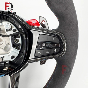 Volante de fibra de carbono y cuero sintético personalizado para BMW Serie G CS X3 G01 X5 G05 X6 G06 Z4 G29 <span class=keywords><strong>I4</strong></span> G26 M2 G87 M3 G80 M4 G82 <span class=keywords><strong>M5</strong></span> G90 - Product Image 4