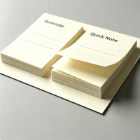 Ensemble de blocs-notes adhésifs rectangulaires minimalistes, lignés, pour agenda quotidien, journal, bureau