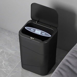<span class=keywords><strong>Poubelle</strong></span> <span class=keywords><strong>automatique</strong></span> sans contact avec capteur de mouvement et couvercle, <span class=keywords><strong>poubelle</strong></span> intelligente à induction pour cuisine, bureau, toilettes, hôtel et usage domestique - Product Image 4