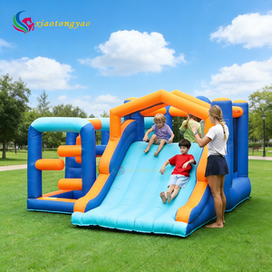 บ้านลมพลาสติกคุณภาพสูงอเนกประสงค์พร้อมสไลเดอร์ขนาดใหญ่ ติดตั้งง่าย - Product Image 4