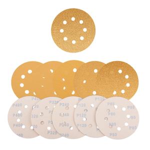 Discos de Lijado AEROPRO de 5 Pulgadas con Velcro, Grano 80/120/320, Papel de <span class=keywords><strong>Lija</strong></span> <span class=keywords><strong>para</strong></span> Lijadora <span class=keywords><strong>Orbital</strong></span>, Almohadillas de Lijado <span class=keywords><strong>para</strong></span> Madera y Automóviles, Paquete de 50 - Product Image 1
