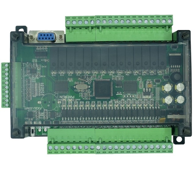 FX3U-32MT FX3U-30MR PLC industrial control board 6AD 2DA Relay output with RTC RS485 CAN communication Compatible with FX1N FX2N