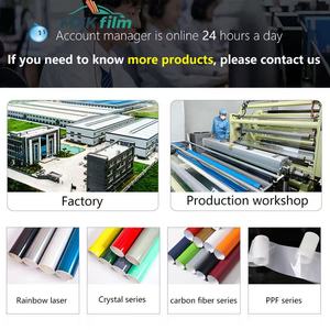 <span class=keywords><strong>Vinilo</strong></span> Metálico que Cambia de Color, Color Plata 3m O PPF, Rollo de PPF Morado Medianoche Mate, PPF con Tinte Azul Claro, Película PPF Mate - Product Image 6