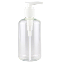 Flacon pompe en plastique transparent vide de 200 ml pour cosmétiques, après-shampoing, savon liquide, lotion corporelle, shampoing