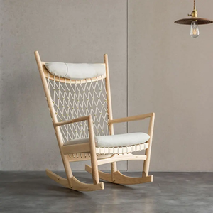 ATUNUS Meubles en <span class=keywords><strong>bois</strong></span> sur mesure Chaises à bascule en <span class=keywords><strong>bois</strong></span> Jardin en <span class=keywords><strong>bois</strong></span> en rotin Chaise à bascule simple pour adultes - Product Image 1