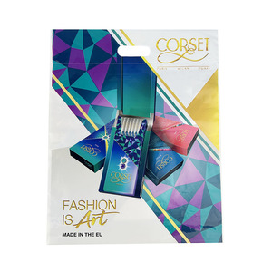 Custom Made Plastic Tote Bag Gift Bag Fashion Printed Logo High And Low Pressure Packaging Bag - Product Image 2