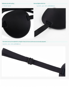 Cache-œil de pirate noir en soie, motif crâne, pour costume de capitaine pirate, idéal pour Halloween, cosplay et fêtes, avec logo - Product Image 6