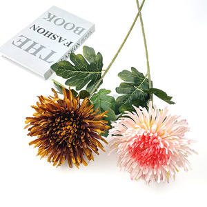 Flores de Crisantemo con Forma de Garra de Dragón Artificiales de 72 cm, Flor de Seda para Decoración del Hogar, Accesorios de Fotografía de Bodas - Product Image 2
