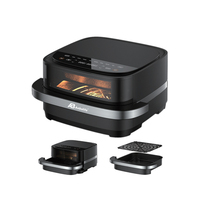 Freidora de Aire Digital Anbolife de 4L (10 pulgadas) para Pizza con Ventana de Visualización, Control Térmico NTC con Alarma y Trazabilidad de Materiales OEM