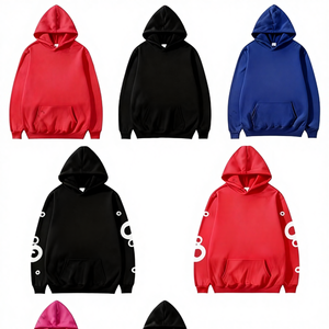 Sudadera Deportiva de Marca, 400 Gsm, Tejido de Punto, Forrada, Gruesa, con Media Cremallera, Bloques de Color, Estilo Hip-Hop, Urbano - Product Image 4