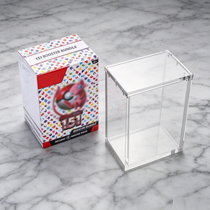Premium Magnetic Acrylic <b>Protector</b> Case Classic 151 Booster Bundle Clear Display for TCG Collectors - Product Image 3