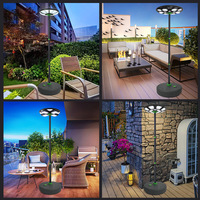 Lampe solaire LED UFO IP65 pour jardin avec contrôle inductif, design mobile et forme circulaire pour usage extérieur