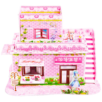 Neubau 3d Papier Modell Spielzeug EVA Pappe Cartoon Schloss Puzzle