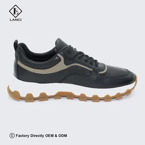 LANCI Factory Discount Designer Custom New Styles Other Trendy Leather Casual Shoes Men