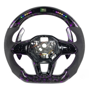 Volante de Fibra de Carbono Forjado LED a <span class=keywords><strong>Precio</strong></span> de Fábrica para Volkswagen MK8 Golf <span class=keywords><strong>Gti</strong></span> CC Passat Teramont <span class=keywords><strong>2020</strong></span>-2024 - Product Image 6