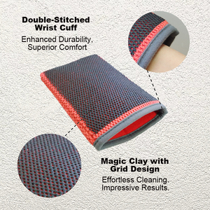 Gant de lavage professionnel en microfibre pour le detailing automobile, idéal pour éliminer les contaminants de surface - Product Image 5