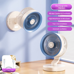 Ventilateur oscillant portable sur pied, rechargeable, télécommandé, silencieux (36 dB), 4000-6000 mAh, idéal pour dortoir et bureau - Product Image 6