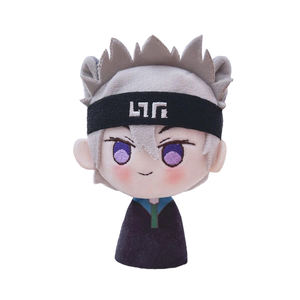 Lindo personaje de dibujos animados Anime fabricación personalizada peluche llavero suave Mini juguete con cabeza capa muñeca - Product Image 6