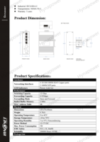 Switch Industrial OEM/ODM de 4 Puertos Gigabit Sin Administración para Montaje en Riel DIN con 2xSFP IP40 -40~75 ℃   12-57VDC CE FCC para Visión Robótica/de Máquina
