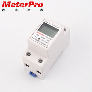 Medidor de potencia kWh digital de riel DIN MINI de tamaño pequeño de 1 polo con RS485 Modbus RTU - Product Image 5