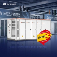 Système de stockage d'énergie par batterie LiFePO4 conteneurisée 5MWh, refroidissement liquide ESS, conteneur 20 pieds, système d'alimentation de secours UPS