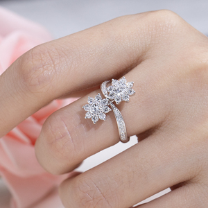 Messi Jewelry MSR-2129 14K Gold Round Shape Fancy Design Fashion <b>Rings</b> Lab Grown <b>Diamond</b> <b>Ring</b> for Women - Product Image 6