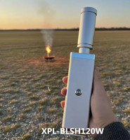 Allumeur laser portable carré XPL-BL150W, portée de 20 mètres, nouveau, facile à utiliser, télécommande, feux d'artifice, anti-moustiques, 1 an de garantie