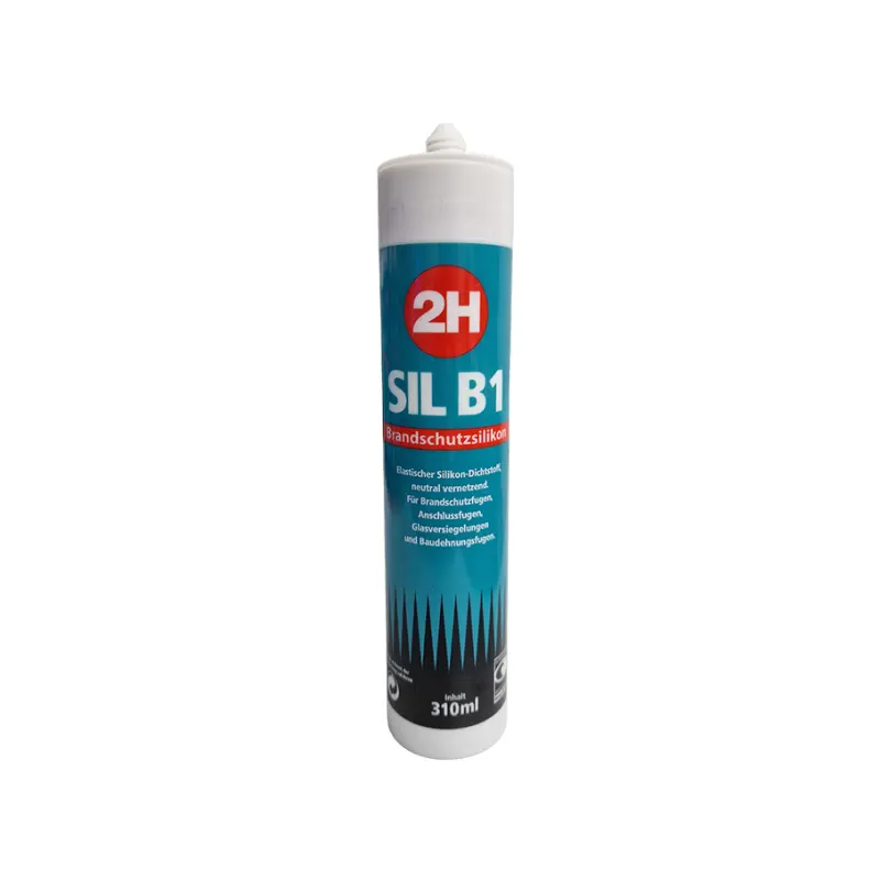 Quality Guarantee 2H Sil B1 Fire Protection Elastic One-Component Silicone Sealant Reacts With Humidity