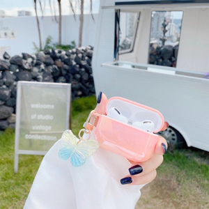Étui <span class=keywords><strong>Airpods</strong></span> 1 2 Pro, <span class=keywords><strong>coque</strong></span> rigide style <span class=keywords><strong>papillon</strong></span>, nouveau boîtier écouteurs pour filles, tendance - Product Image 3