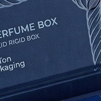 Coffret cadeau personnalisé Eau de Toilette Bleue et boîte magnétique pour parfum avec boîte en papier et emballage de présentation du parfum